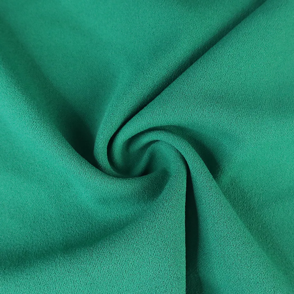 צבעוני טקסטיל עבה צבוע כפול צד פוליאסטר ספנדקס קוריאני מקורי סקובה קרפ בדים עבור בגדים