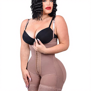 Faja Moldeadora de Cintura y <span class=keywords><strong>Abdomen</strong></span> de 2 Piezas con Bordado, Sin Costuras, Levanta Glúteos, Control Firme, Transpirable - Product Image 4