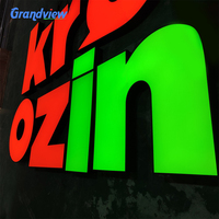Letrero Luminoso LED Personalizado con Iluminación Frontal, Letras de Canal 3D, Letrero Luminoso Comercial, Señalización para Tiendas, Publicidad Exterior, Acrílico