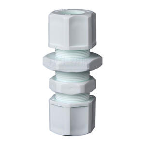 ข้อต่อท่อ PPH แบบตรงสำหรับก๊อกน้ำ ท่อแก๊ส ติดผนัง อุปกรณ์เชื่อมต่อ - Product Image 1