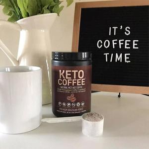 โลโก้ที่กำหนดเองครีมเทียมผงพลังงานเดิมกระป๋องสีดำ Keto กาแฟอาหารลดน้ำหนัก - Product Image 5