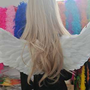 Toptan melek kanatları doğal tüy kanatları partiler için hafif kostüm aksesuarları Cosplay cadılar bayramı sahne performansları - Product Image 3