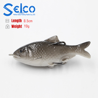 Selco – appât artificiel souple avec Double crochet, appât artificiel idéal pour la pêche à la grenouille, 85Mm, 19G