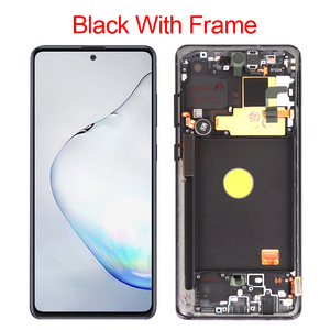 Cep telefonu yedek parçaları süper AMOLED Oled TFT dokunmatik ekran çerçeve orijinal ekran not 10 Lite Samsung <span class=keywords><strong>LCD</strong></span> SM-N770 - Product Image 2