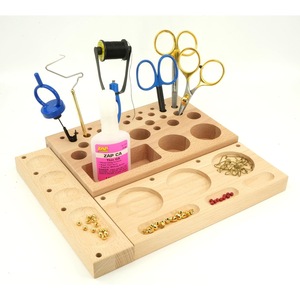 Organizador de Escritorio de Madera Natural para Herramientas de Manualidades, para Suministros de Joyería DIY - Product Image 1
