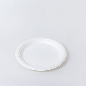 Factory Direct Sales 9 Inch Round Plate Eco Friendly bagasse tableware paper plate disposable plate