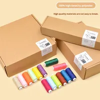402 boîte de papier Kraft fil de Machine à coudre à la main couture domestique pour coudre des vêtements et boule fil à coudre