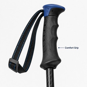 Bâtons de <span class=keywords><strong>ski</strong></span> en carbone composite pour enfants, légers, options de couleurs personnalisées, fournisseur OEM direct, équipement de sports d'hiver - Product Image 3