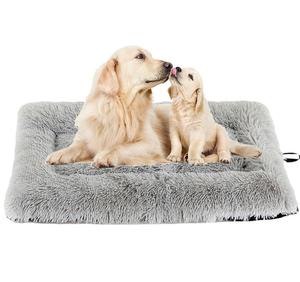 Plüsch wasch bar Winter warm atmungsaktiv Haustier Bett Haustier Matte Zwinger Solid Pattern Kissen für Hunde Katzen - Product Image 1