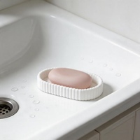 Boîte à Savon Personnalisée Série Rayures Verticales OEM ODM Accessoires de Salle de Bain de Luxe Conteneur à Savon Fabriqué en Usine