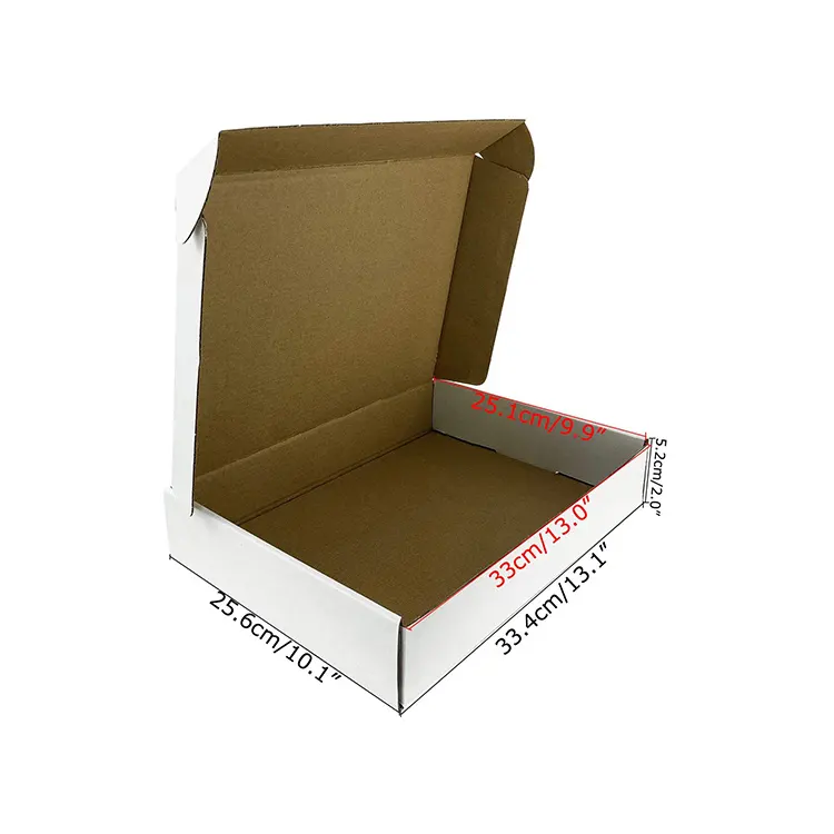 カスタムサイズプリントEコマース包装ボックス30 Cm段ボール配送メーラータブロックホワイト段ボールボックス