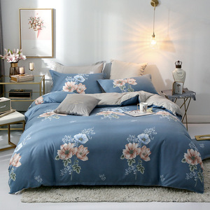En gros Pas Cher Maison Étudiant Imprimer Différents Style Bleu Couleur Polyester Housse De Couette Ensemble De Literie - Product Image 4