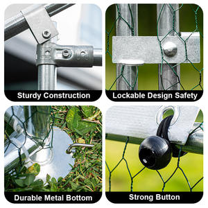 Nuevo gran eslabón de cadena de acero galvanizado Chicken Coops Run Pen <span class=keywords><strong>para</strong></span> patio - Product Image 3