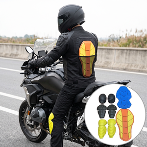 EVA Motorcycle Body <b>Protector</b> <b>Back</b> Pad with Elbow Knee Pads for Adult Cycling Safety Gear All Seasons Use - Product Image 1