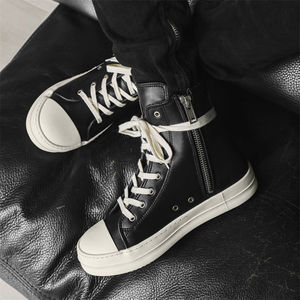 Designer Original Luxury High-Top Boots Casual <b>Shoes</b> Winter Spring Autumn Breathable Leather Height Increasing <b>Walking</b> <b>Style</b> - Product Image 6