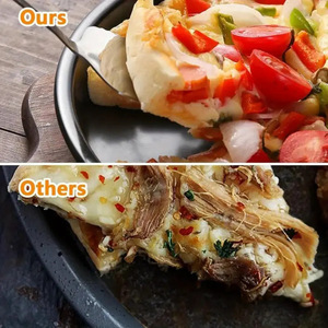 6 8 9 10 inch thép carbon Vòng bánh <span class=keywords><strong>pizza</strong></span> tấm với nhiều lớp không dính lớp phủ tái sử dụng thân thiện với môi bền bánh <span class=keywords><strong>pizza</strong></span> Crisper khay - Product Image 6