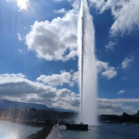 Fuente de Niebla de Gran Altura para Exteriores, Altura Personalizable, Decoración para Lagos y Lugares Turísticos