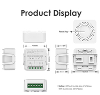 Module de commutation de rideau WiFi SLS pour moteurs de stores enrouleurs Tuya Smart Life, relais 1 canal AC100-240V, mini module de relais