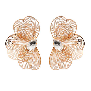 Châu Âu Hoa Kỳ Sang Trọng Cao-End Dangle Bông Tai Hoa Lúa Mì Tua Với Phóng Đại Thiết Kế Thích Hợp Cá Tính Phụ Kiện - Product Image 5