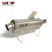 Silencieux d'échappement modifié pour CF MOTO 450MT en acier inoxydable ou en alliage de titane en option, léger, durable, son profond, silencieux 23+