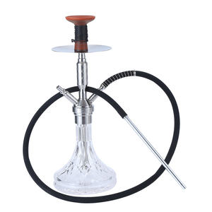 Großhandel MIG Shisha 2 Schlauch Edelstahl Deutschland Shisha neue hochwertige Shisha Lounge 2 Schläuche Glas Shisha Shisha für <span class=keywords><strong>Bar</strong></span> - Product Image 1