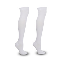 Chaussettes de compression transfrontalières pour activités de plein air, au-dessus du genou, à compression, élastiques, pour le sport, la course, le cyclisme, l'alpinisme, avec sac
