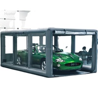 Housse de voiture gonflable en PVC transparente, abri de garage pliable, garage gonflable pour le stationnement des voitures, tente de garage gonflable en PVC