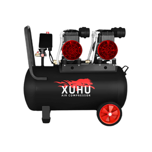 เครื่องอัดอากาศไร้น้ำมัน1100W * 2-50L เงียบ AC ใช้น้ำมันปั๊มลม220V ไร้น้ำมัน - Product Image 3