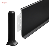 MAGNIFIQUE Offre Spéciale Plinthe de sol Décoration murale Plinthe en aluminium Plinthe de profil Plinthe