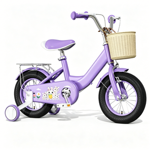 Bicicleta de Montaña Infantil Personalizada al por Mayor, Mini Bicicleta de 16 Pulgadas con Cuadro de Acero, Una Velocidad, Ruedas de Entrenamiento, Frenos y Plástico - Product Image 3
