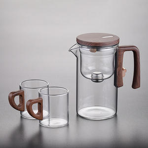 Théière en verre pour la maison, dispositif magnétique pour infuser le thé, dispositif d'infusion du thé avec filtre en verre, services à thé - Product Image 5