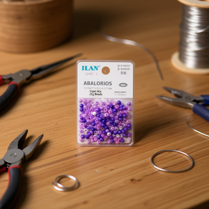 Perles Ilan Abalorios 2-4mm Violet Mix 25g pour la fabrication de bijoux - Product Image 3