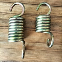 Ressort de tension hélicoïdal en métal personnalisé OEM Ressort d'extension en acier inoxydable spiralé de haute précision avec crochets
