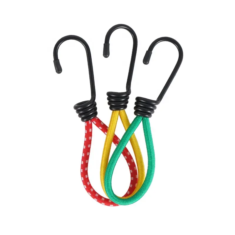 Wholesale 3 in 1 Hook and Loop Elastic Strap Elastic Rope with Hook for Outdoor Tent