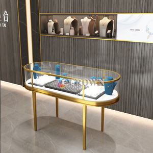Retail Store Mall Counter Shop Design Treasure Display Retail Shop <strong>Re</strong> Shop Jewelry Display showcase Counter OEM - Product Image 3