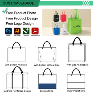 Eco personalizado reutilizable Tote no tejido bolso de compras reciclado no tejido con logotipo - Product Image 3