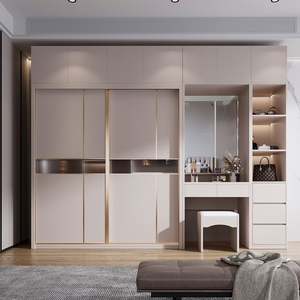 Armoire-penderie sur mesure en bois massif, convertible, extensible, réglable, écologique, avec miroir, pour chambre à coucher - Product Image 5