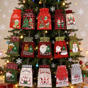 Custom Festive <b>Christmas</b> Children Gift Cute Beautiful Small Drawstring <b>Bag</b> Santa Gift <b>Bag</b> - Product Image 1