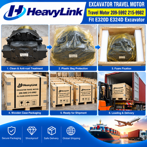 Motor de Traslación Hidráulico para Excavadora 209-5992 215-9982, Conjunto de Motor de Traslación Compatible con Excavadoras E320D E324D - Product Image 3