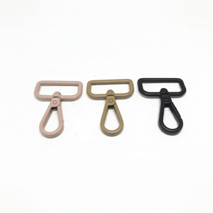 30mm Spray Painted Matt Army Green//Black Buckle Handbag Metal <b>Hook</b> with Lead Free Nickel Free Clasp - Product Image 1