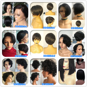 Pixie Cut 100% Peruanische Menschenhaar Kurze Spitze Front Bob Perücken in Zürich für Schwarze Frauen - Product Image 4