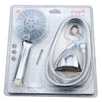 Kit de pomme de douche de salle de bain en plastique ABS 3 pièces, accessoires de robinet de douche à main, cadeaux promotionnels bon marché, ensemble de tuyaux de douche de bain
