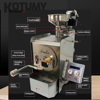 Machine de torréfacteur de grains de café de haute qualité petite torréfacteur de grains de café Machine de cuisson de grains de café