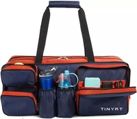 TINYATHot sac fourre-tout de sport personnalisé unisexe imperméable Tennis Duffle avec compartiment à chaussures pour tenir des raquettes