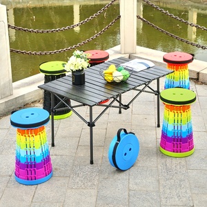 Collapsible Plastic <strong>Portable</strong> <strong>Folding</strong> Fishing Chair Extendable Telescopic Design Lightweight Retractable Outdoor Bar <strong>Stool</strong> - Product Image 4