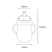 300ml vente en gros Anti-étouffement nouveau-né bébé tasse d'eau Tritan enfants biberon bébé apprentissage bouteille de paille