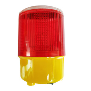 Feux de signalisation clignotants solaires LH3710, LED rouge, montage au sol, IP65, matériau PC, sécurité routière - Product Image 4