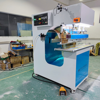 Nouvelle machine de soudage pneumatique à membrane PVC haute fréquence HUASHIDA 12KW 27,12 MHz - 3P 380V, zone de soudage rotative 50x1050mm