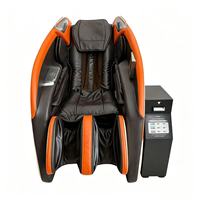Fauteuil de massage commercial avec système de paiement, Shiatsu corps entier, inclinable zéro gravité pour centres commerciaux et aéroports