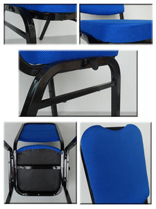 La Silla de oración de la Iglesia tapizada azul de diseño moderno de estilo portátil se puede personalizar - Product Image 6